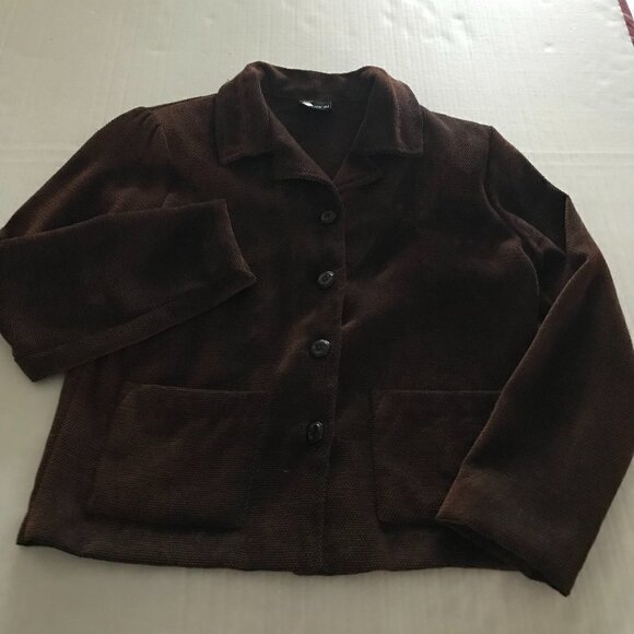 Vintage First Option Textured Jacket Woven Button Up - Picture 7 of 10